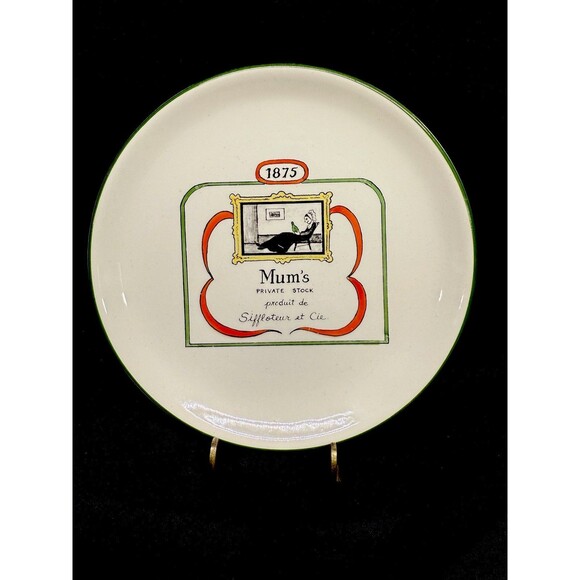 Set of 6 Delano Studio 1976 Humorous Hand Painted Wine Dessert plates 7.25" - Picture 11 of 16
